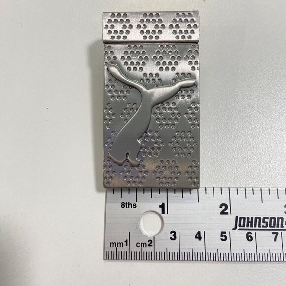 Puma Silver Metal Belt Buckle With Logo Design versatile athletic casual wear - Picture 9 of 12